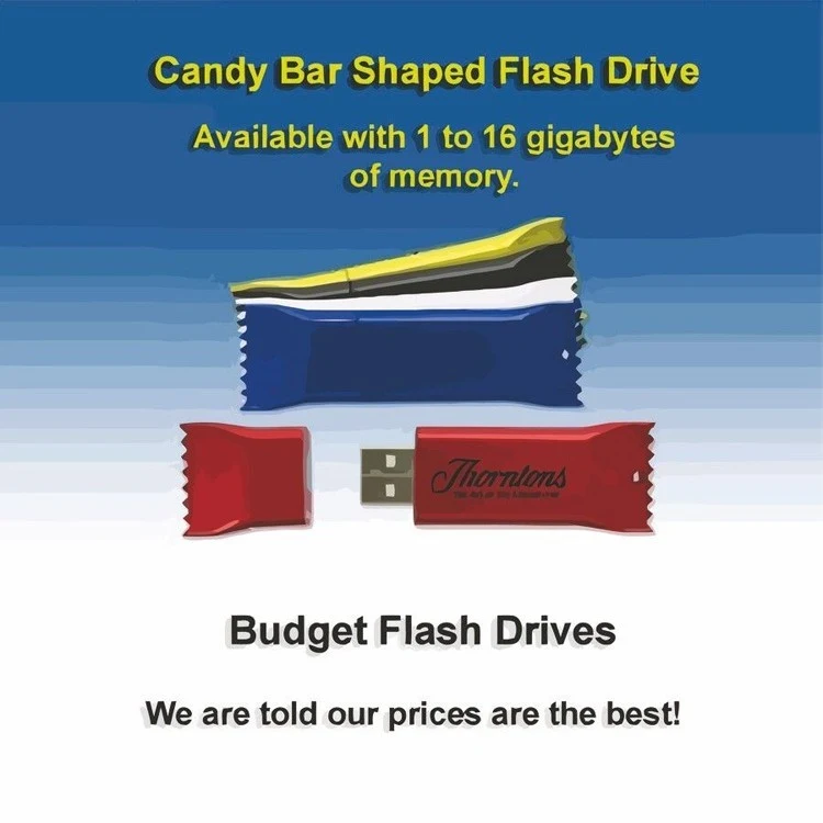 Candy Bar Flash Drive / USB - 128 MB 1