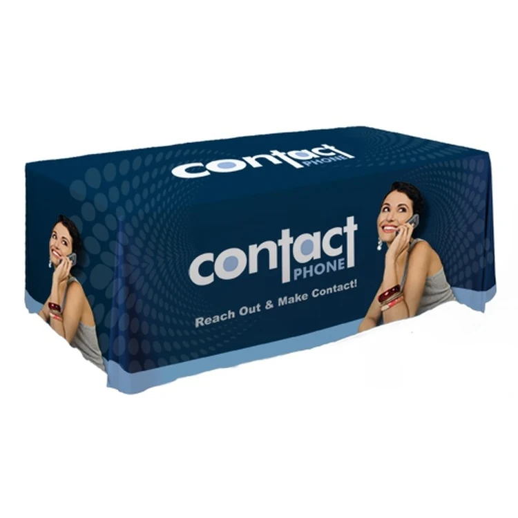 Open Back All-Over / Multi-location Dye Sublimated 4' table cover 1