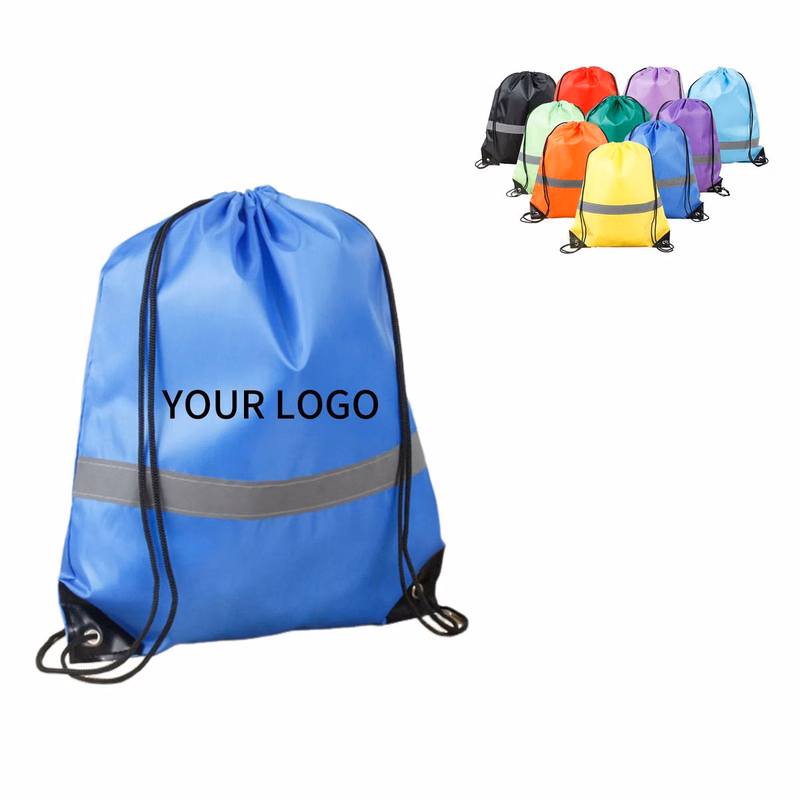 Vibrant Neon Drawstring Bag for Sports and Travel