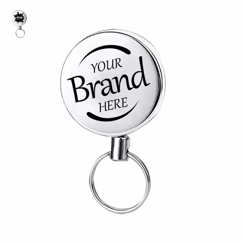 Retractable Keyring Metal Wire Keychain
