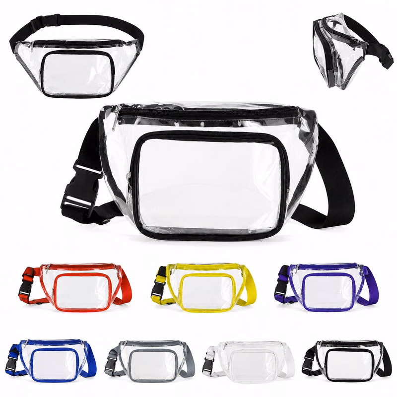 See Through Stadium Ready PVC Hip Pouch
