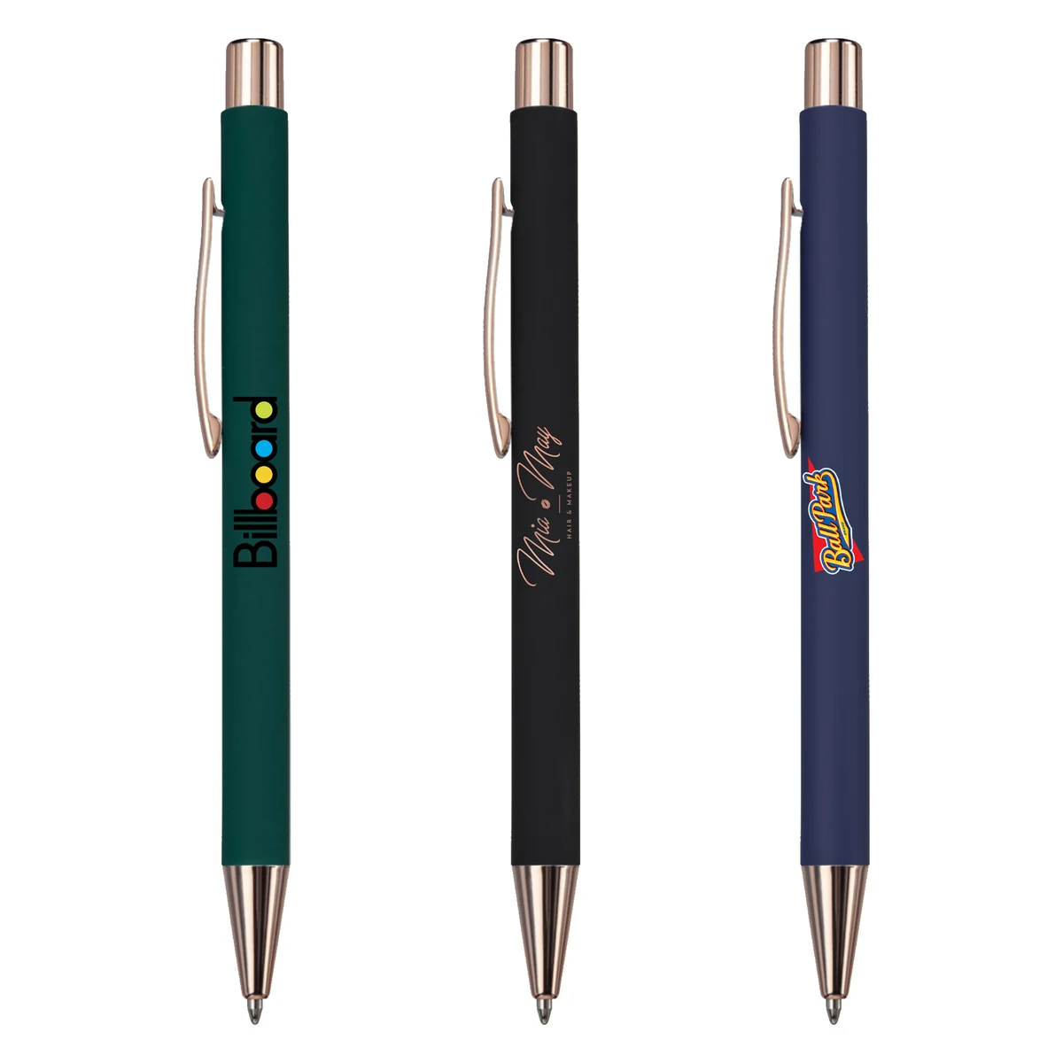 Kelvin-VII Soft Touch Pen with Rose Gold Accents 1