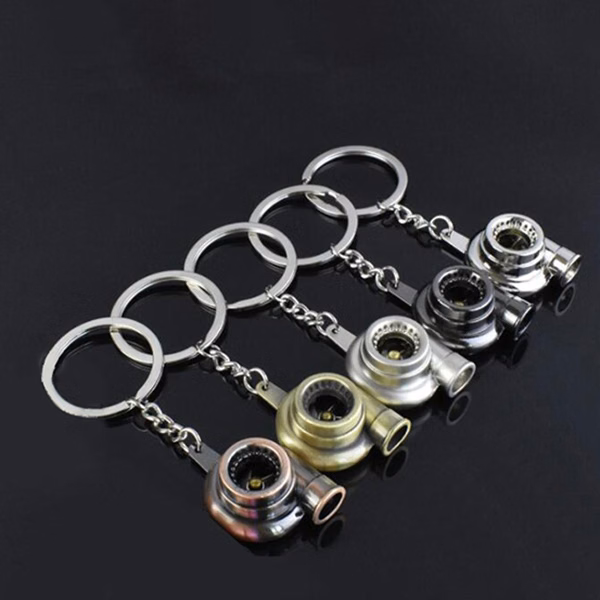 Creative Car Turbo Metal Keychain