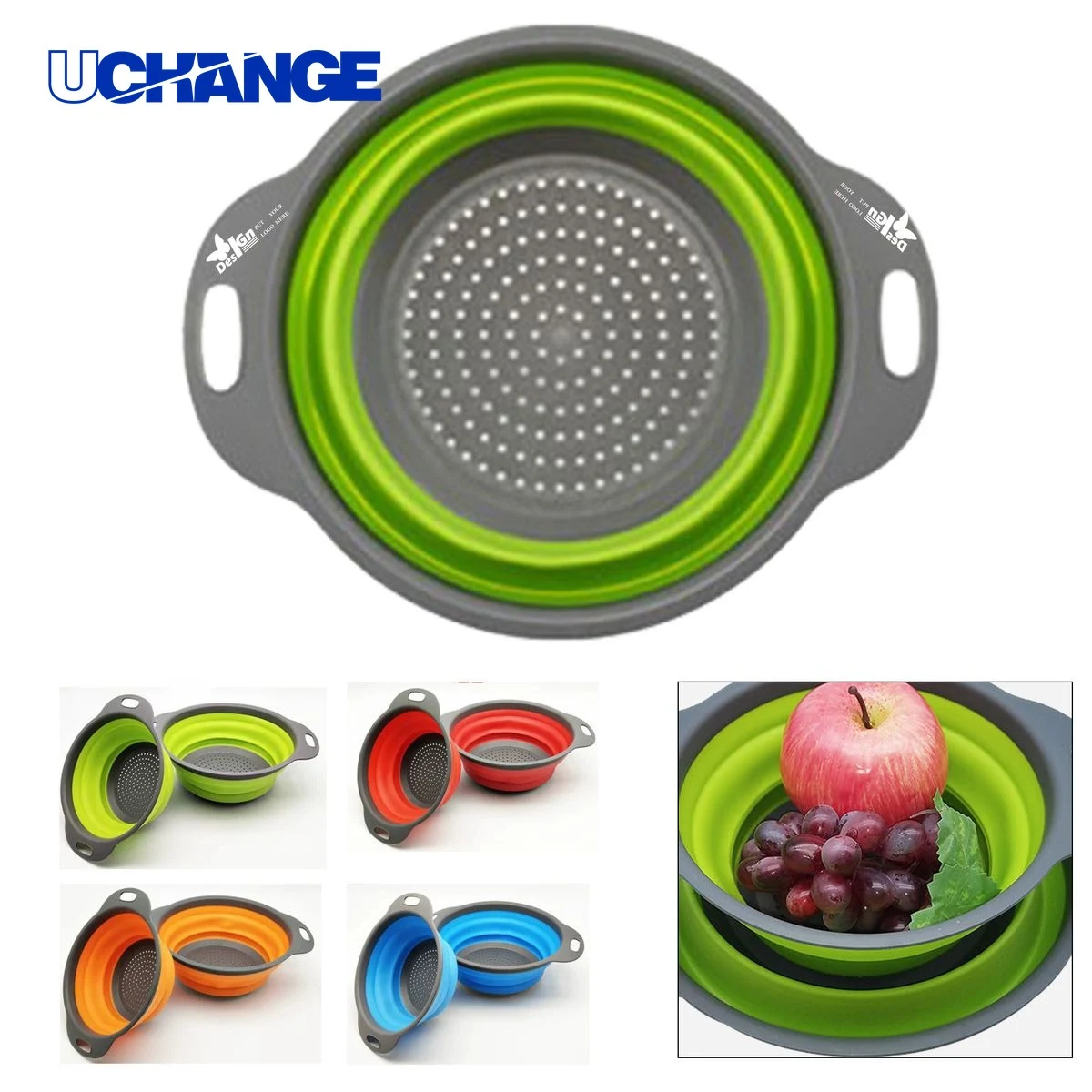 Collapsible Silicone Sink Strainer Basket 1