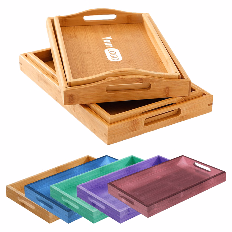 Wood Classic Rectangular Tea Tray ?C Versatile And Stylish