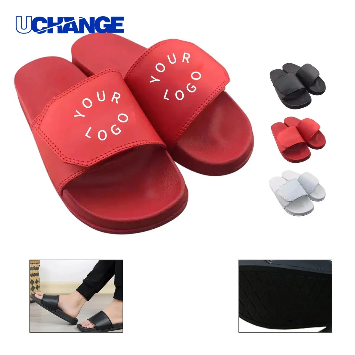 Summer PVC Beach Sandals Footwear with Non Slip Sole 1