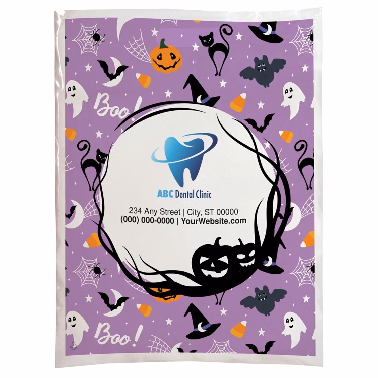 Halloween Scatter Design 1 Plastic Bags (12" x 15")