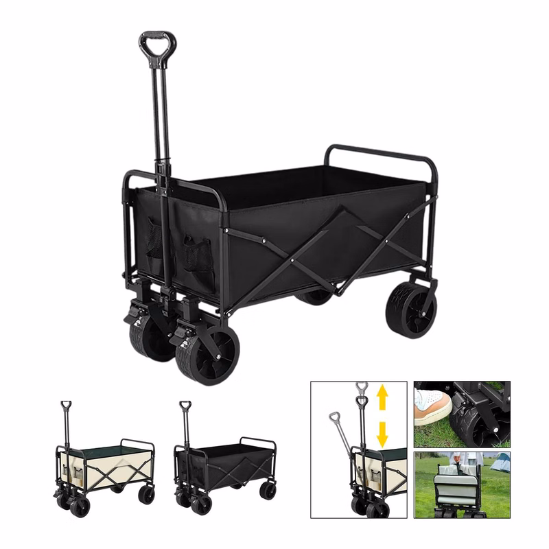 Portable Folding Utility Trolley for Outdoor Camping