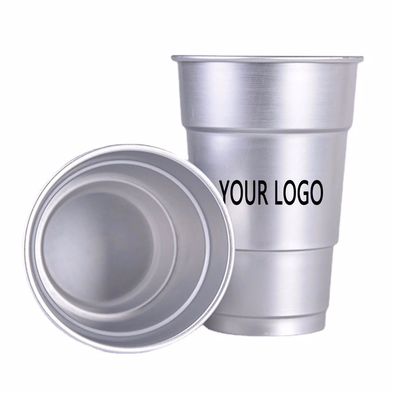16 OZ Aluminum Pint Cup MOQ 100