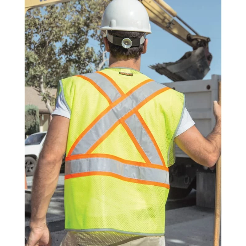 Kishigo Unisex Premium Brilliant Series® X Back Dual Compliant Vest - 1576-1577 1