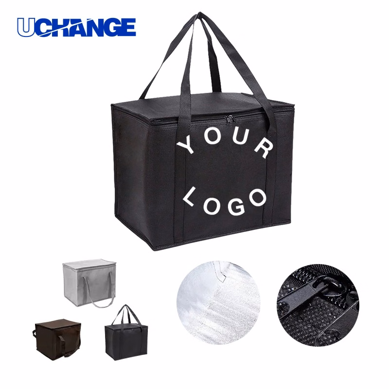 Non Woven Cooler Bag Carrier Insulated 16.2 x 13 x 10.3 Inches
