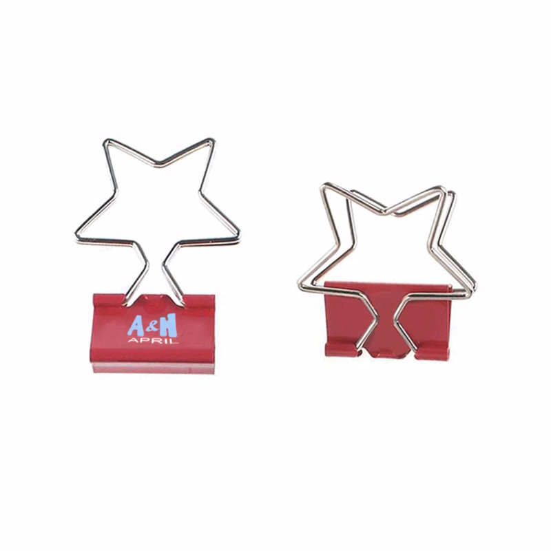 Star Shape Metal Binder Clip