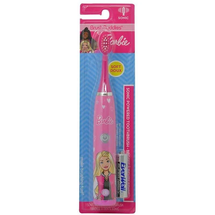 Kid's Battery Powered Electric Sonic Toothbrush - Barbie 1