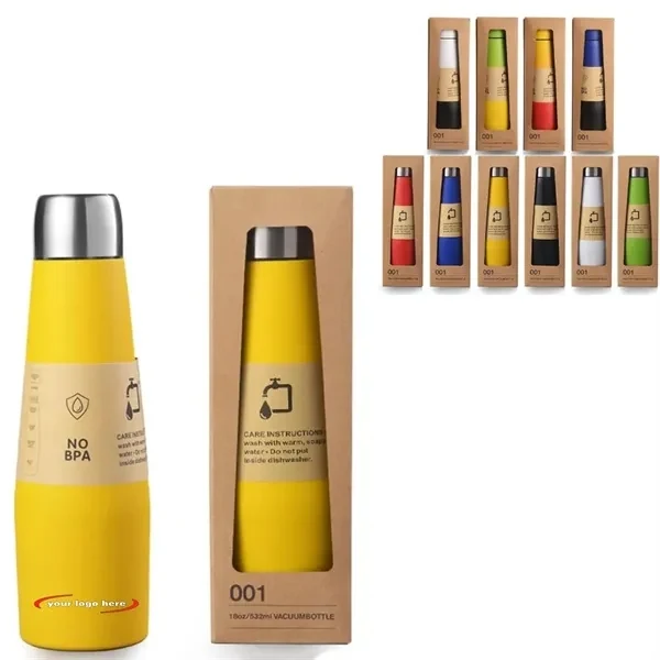 18 oz 304 Stainless Steel Sports Water Bottle for Commutes, Fitness and Travel 1