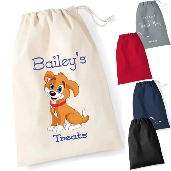 Cotton Dog Treat Bags 1