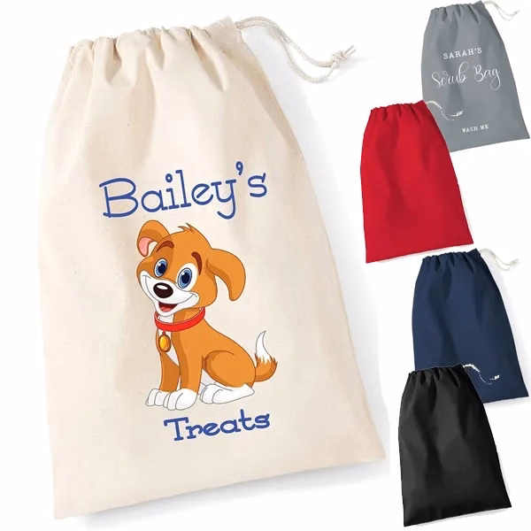 Cotton Dog Treat Bags