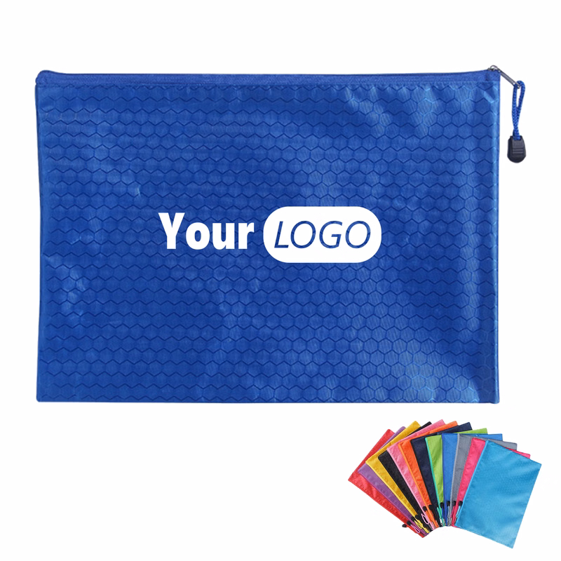 Hexagonal Design Zipper Pouch