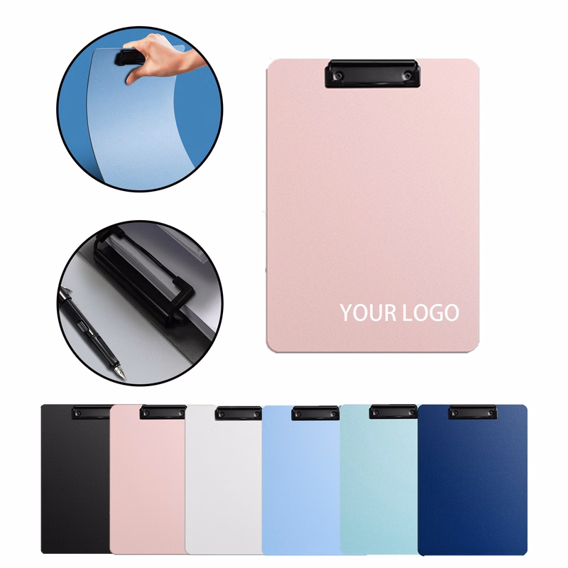 MOQ:50pcs Stainless Steel Clipboard Gold