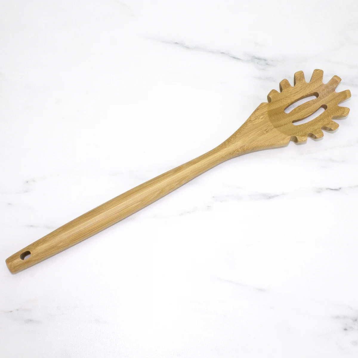 14" Bamboo Spaghetti Server Lambootensil 1
