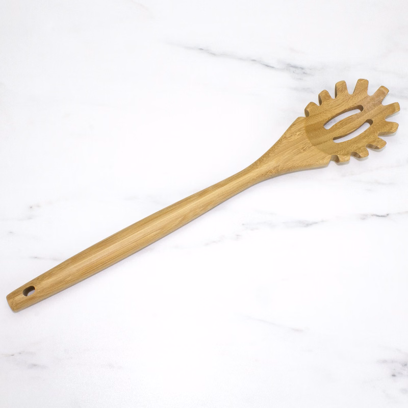14" Bamboo Spaghetti Server Lambootensil