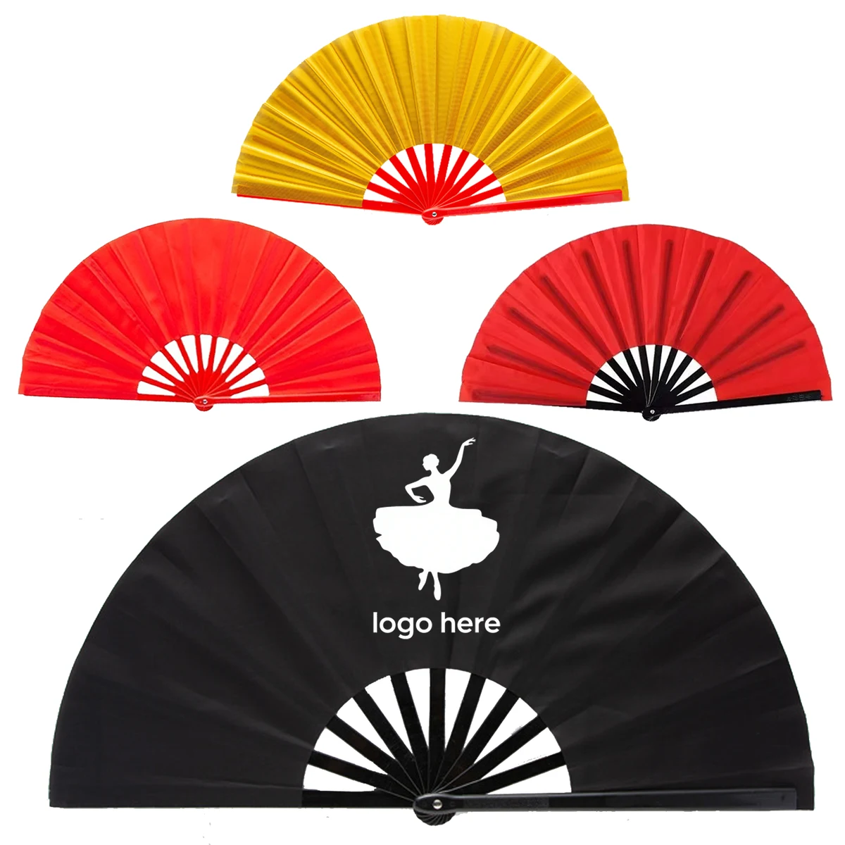 Double Sided Oversized Collapsible Festival Fan 1