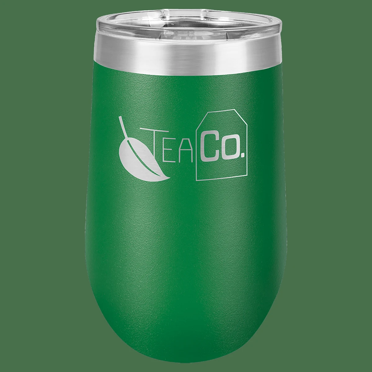 Polar Camel 16 oz. Green Vacuum Insulated Stemless Tumbler with Lid 1