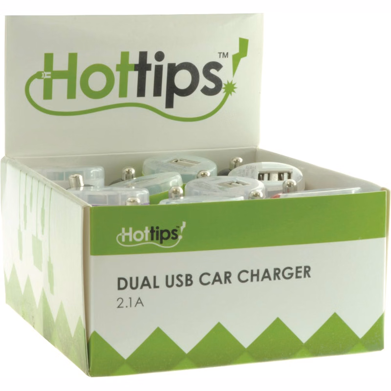 Dual USB Car Charger- 16 Count 2.1A