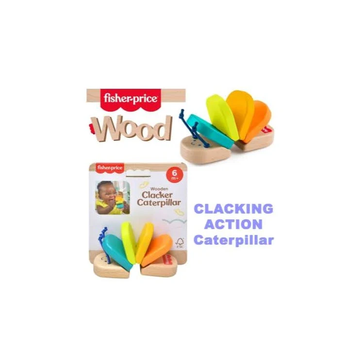 Fisher-Price Wooden Clacker Caterpillars 1