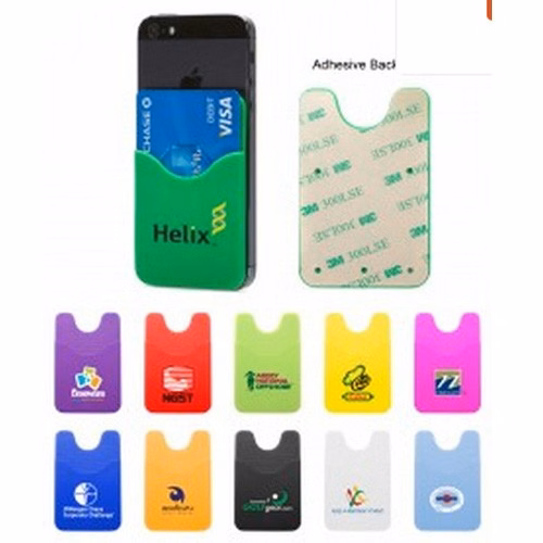 Silicon Cellphone Business Card Holder