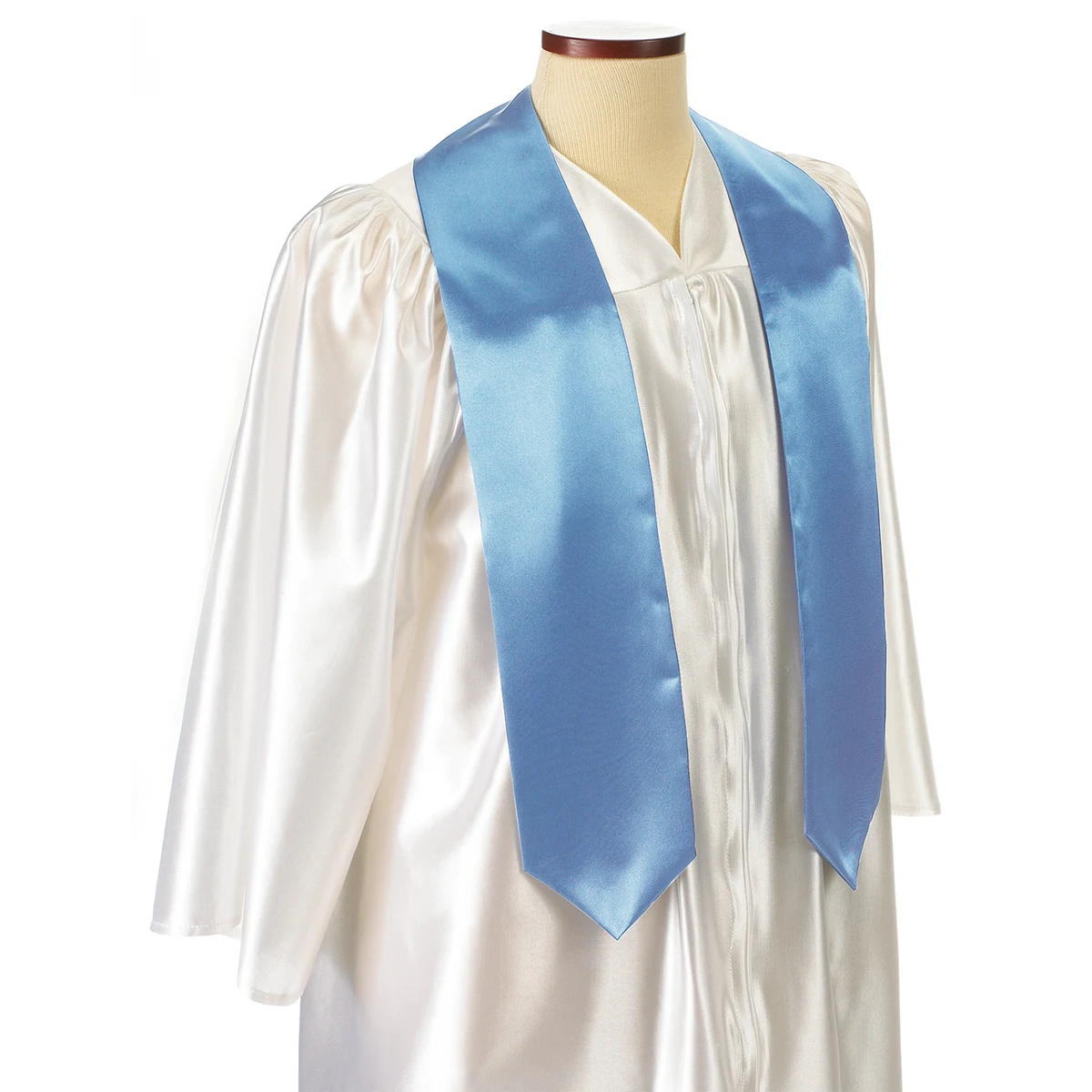 Light Blue 72" Graduation Stole 1