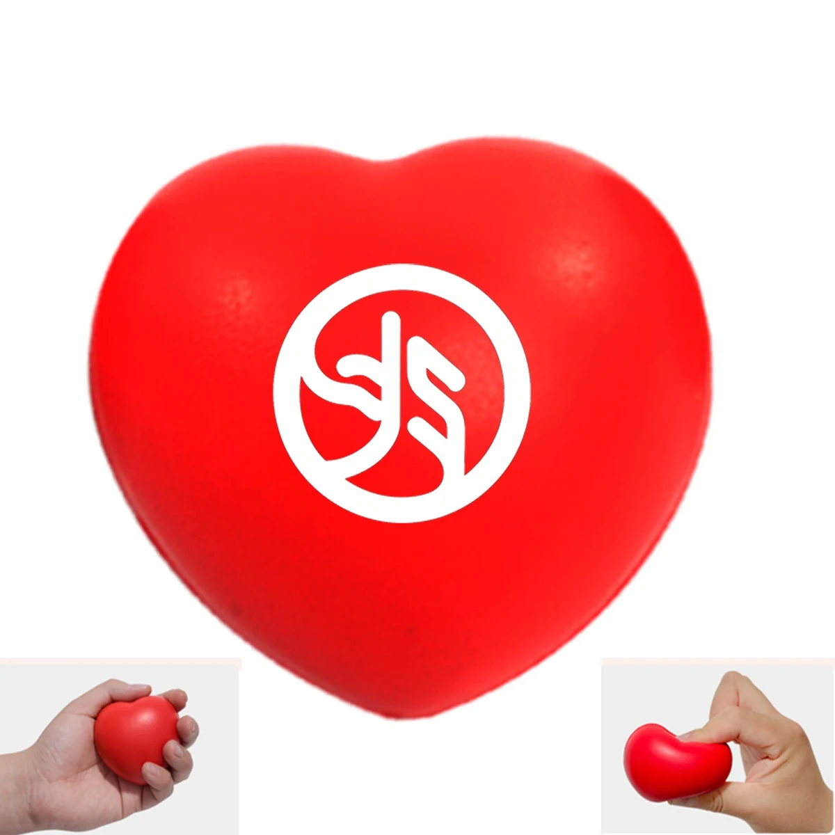 Pu Slow Rebound Stress Relieving Toy Peach Heart Stress Ball 1