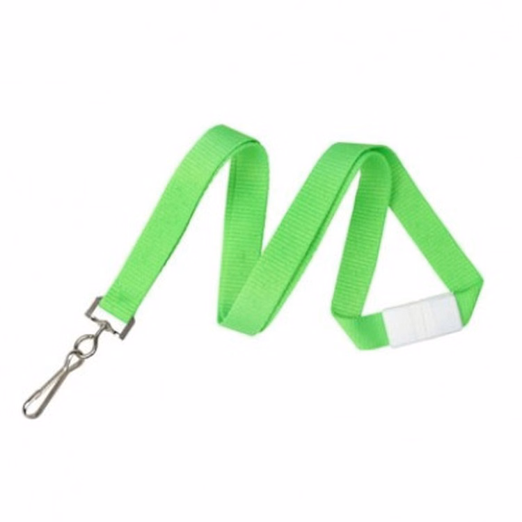 5/8" Flat Blank Lanyard with Breakaway (J-Hook)