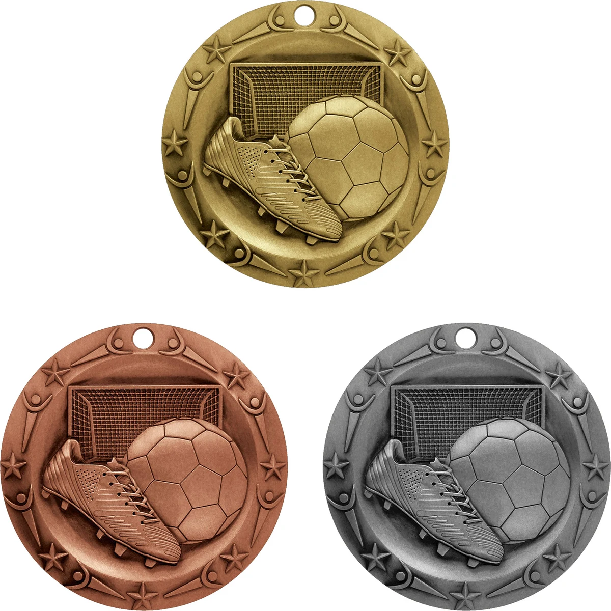 Stock World Class Sports & Academic Medals: Soccer 1