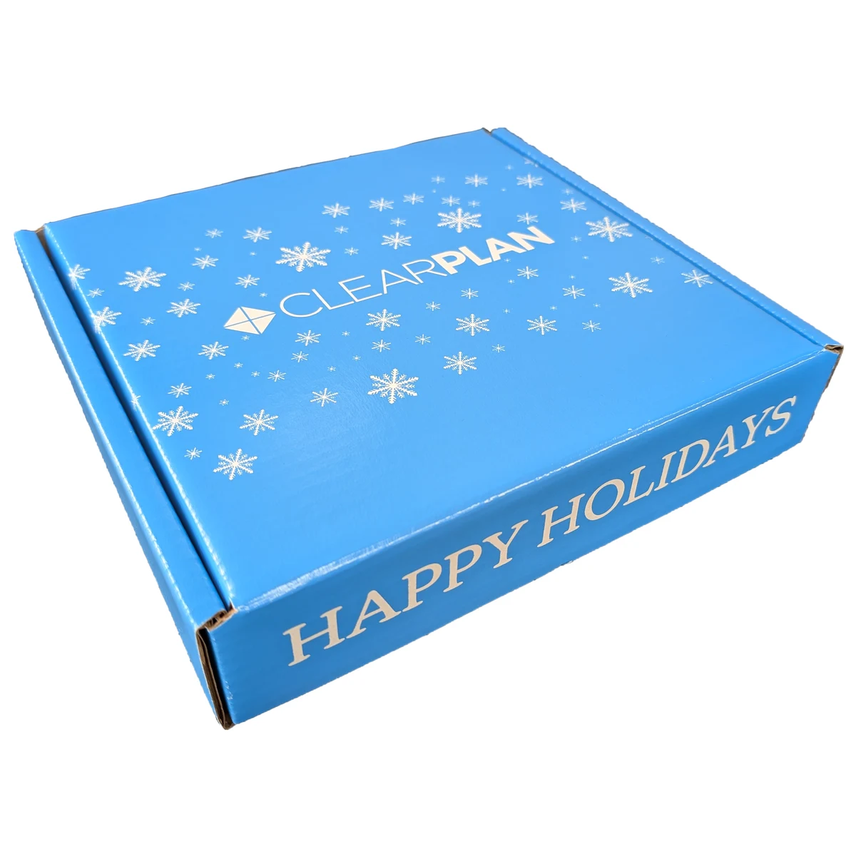10 1/4" x 10 1/4" x 2 1/4" - B-Flute Outside Tuck Box 1