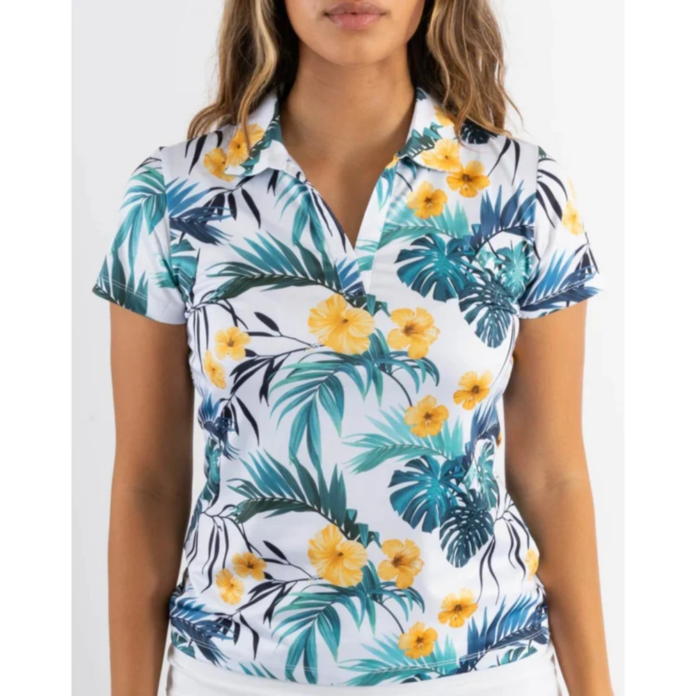 YATTA Golf® - Blossom women's Moisture Wicking non iron Golf Polo Shirts 1