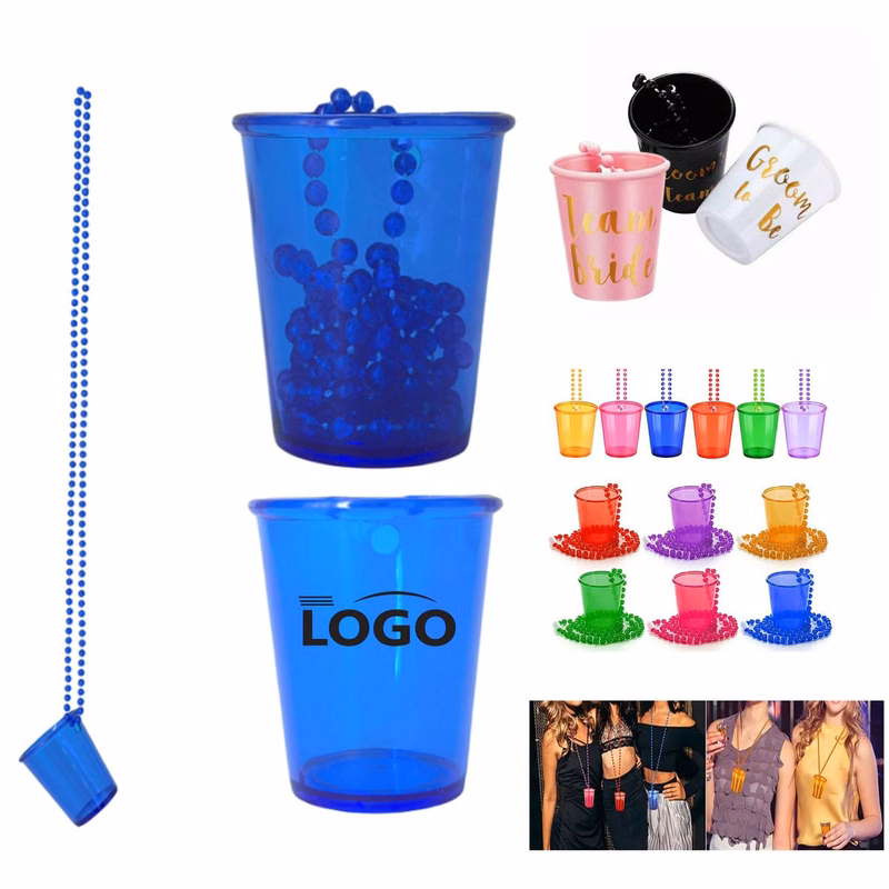 Single Party Plastic Bead Chain Cup