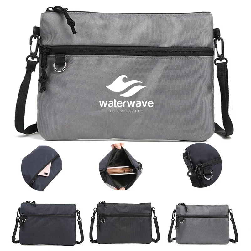 Men's Single Shoulder Waterproof Polyester Messenger Bag 1
