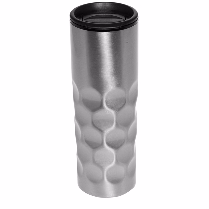 16 Oz Honeycomb Stainless Steel Tumbler w/ Twist Locking Cap