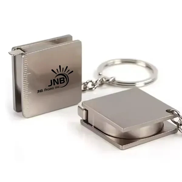Metal Tape Measure Key Chain Custom 1
