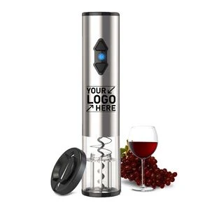 Metal Automatic Electric Wine Opener With Foil Cutter 1