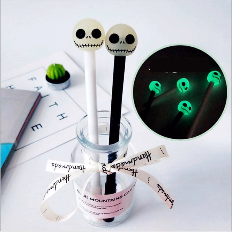 Glow Skull Head Ballpoint Pen