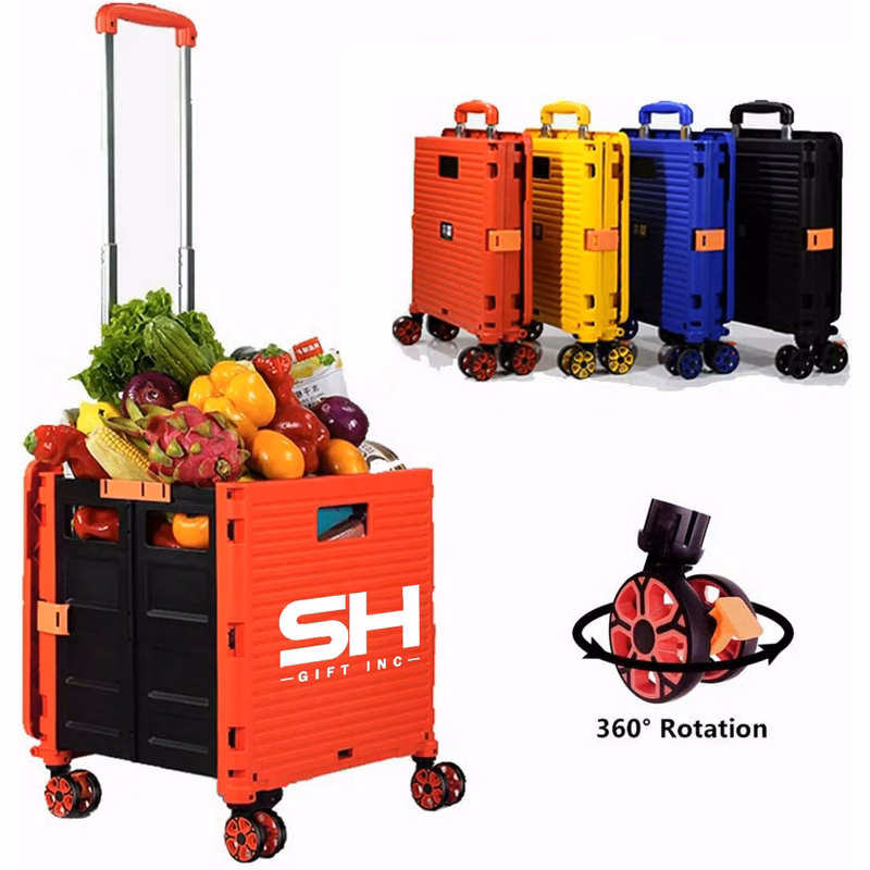 Foldable Utility Cart With 8 Wheels