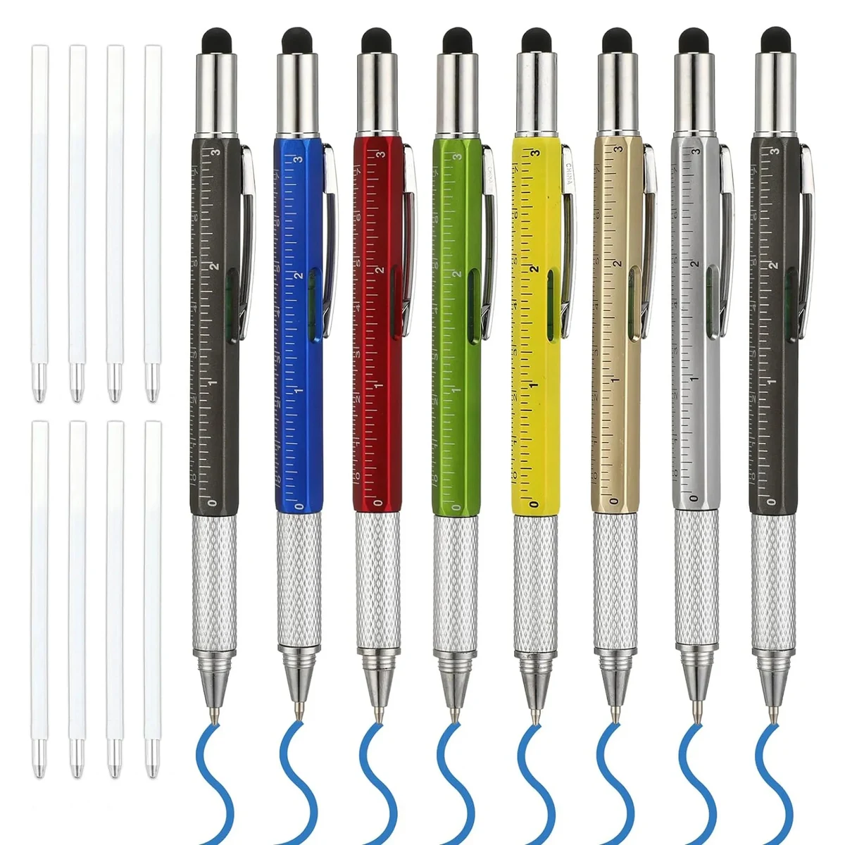 Multi 6 in 1 Tool Ballpoint Pen MOQ 100PCS 1