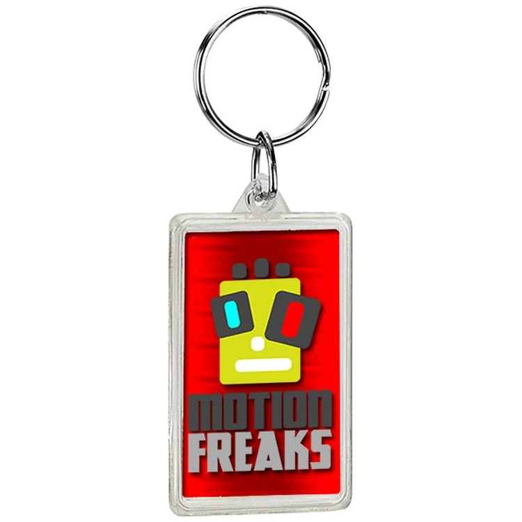 Rectangle Crystal Key Tag 1