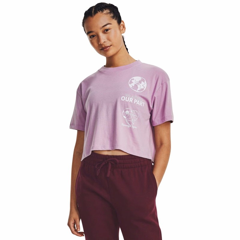UA Purpose-Cause Women's Crop Short Sleeve