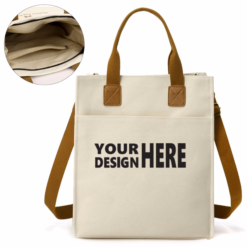 Canvas Shoulder Bag Crossbody Handbag Tote Satchel Purse