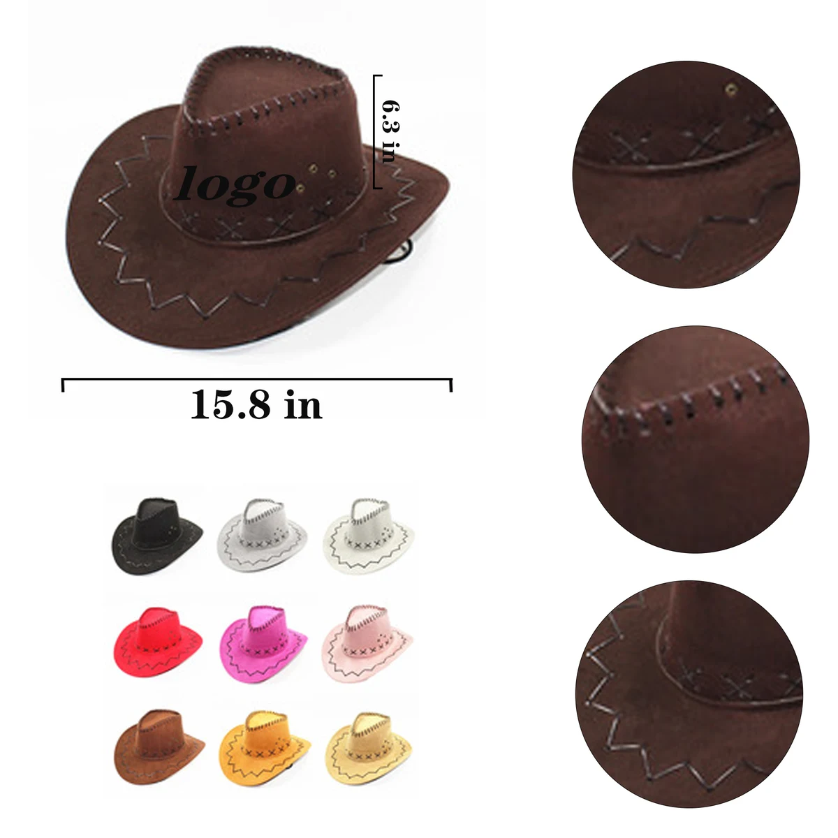 Western Cowboy Retro Custom Sunshade Hat 1