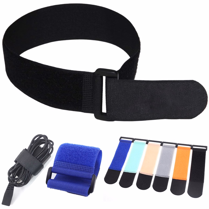 7" Nylon Cable Ties With Hook And Loop