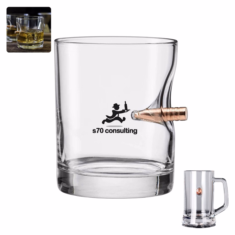 Bullet Whiskey Glass Cup 11oz