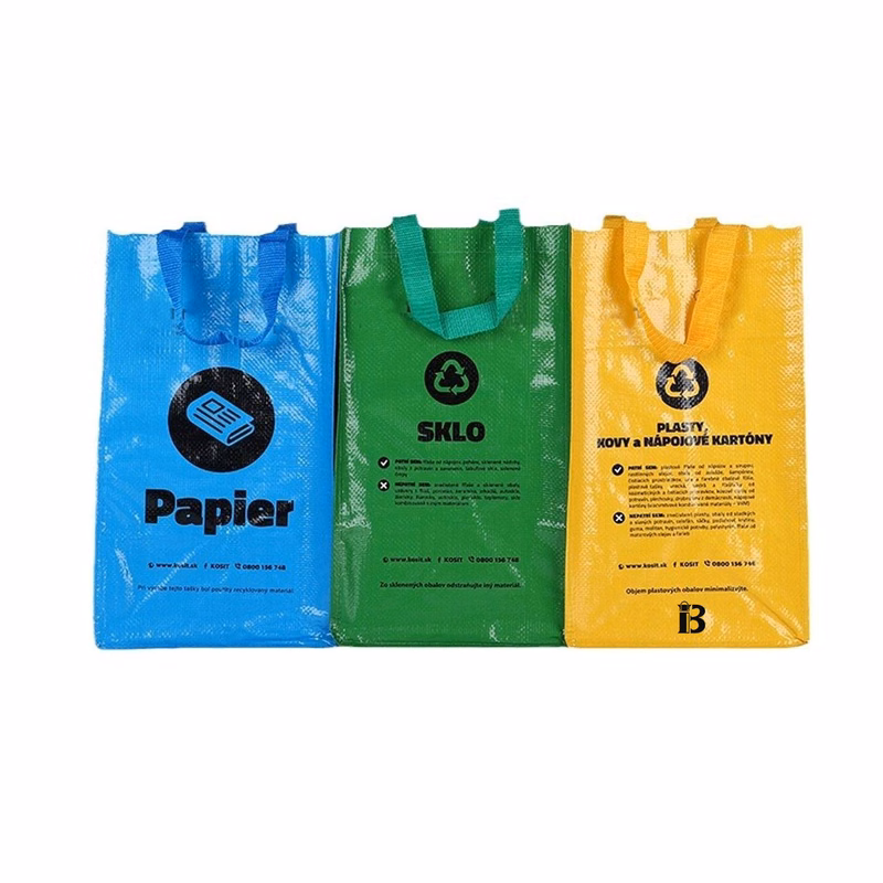 Three-Piece Knitted Garbage Classification Bag